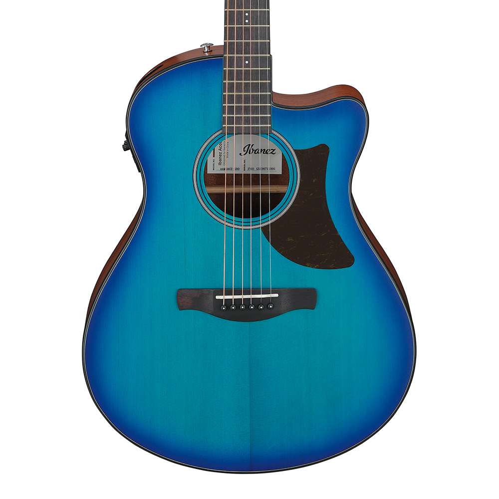 Ibanez <br>Advanced Acoustic Auditorium AAM50CE-SBO (Sapphire Blue Burst Open Pore)