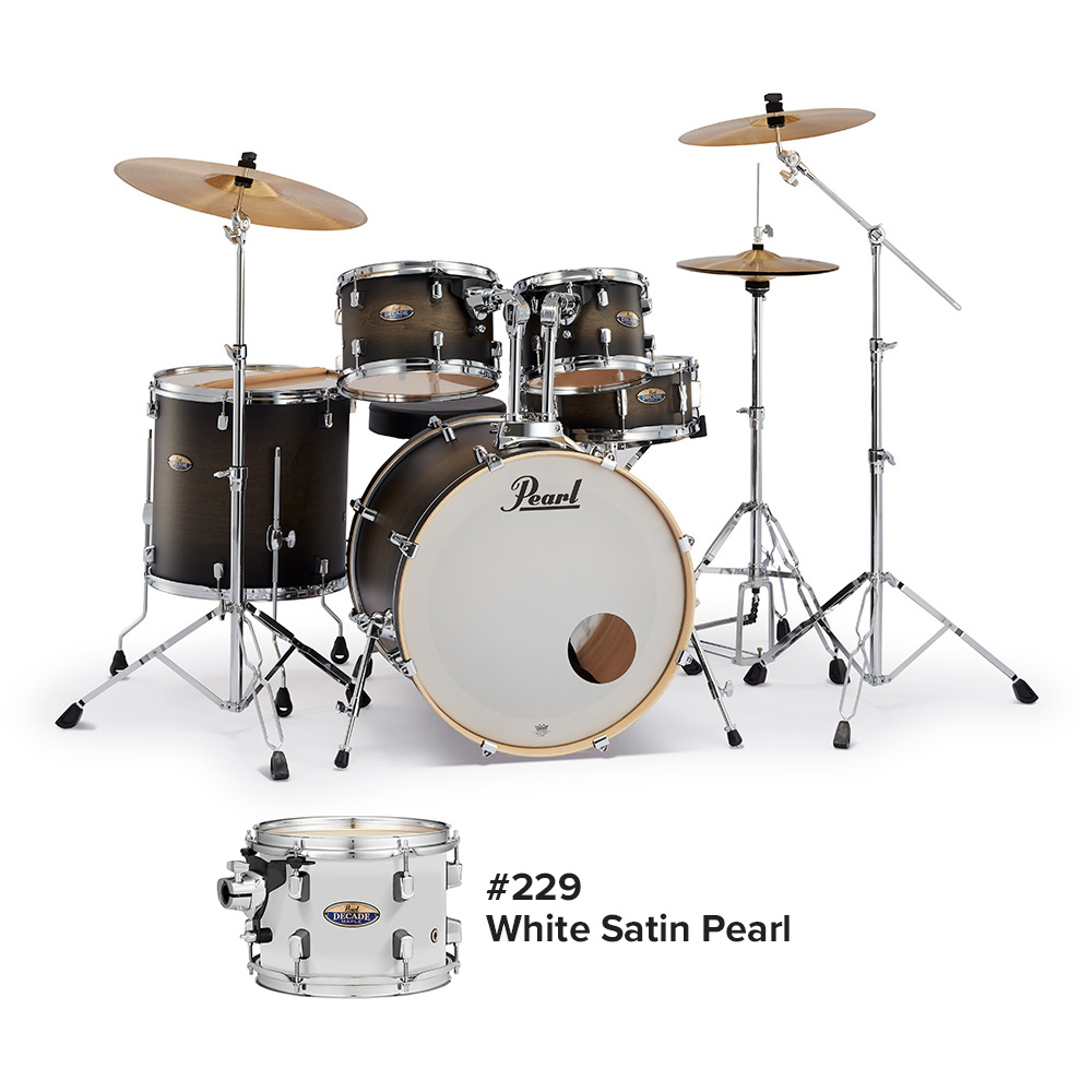 Pearl <br>DECADE MAPLE "Ready Set Go" DMP825S/CN #229 White Satin Pearl