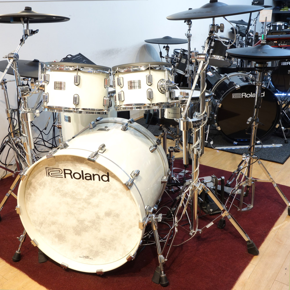 Roland <br>V-Drums Acoustic Design Series VAD706-PW + KD-222-PW + DTS-30S