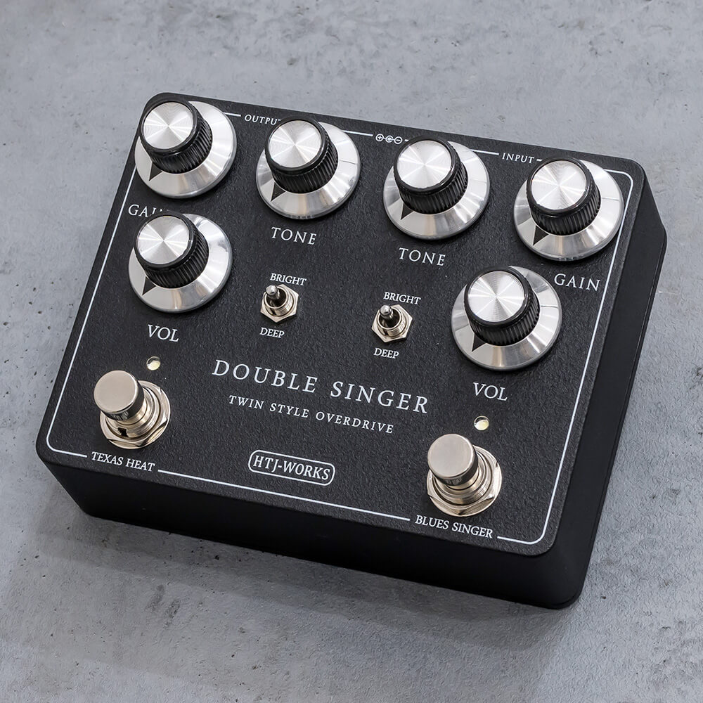 HTJ-WORKS <br>DOUBLE SINGER -TWIN STYLE OVERDRIVE- Black