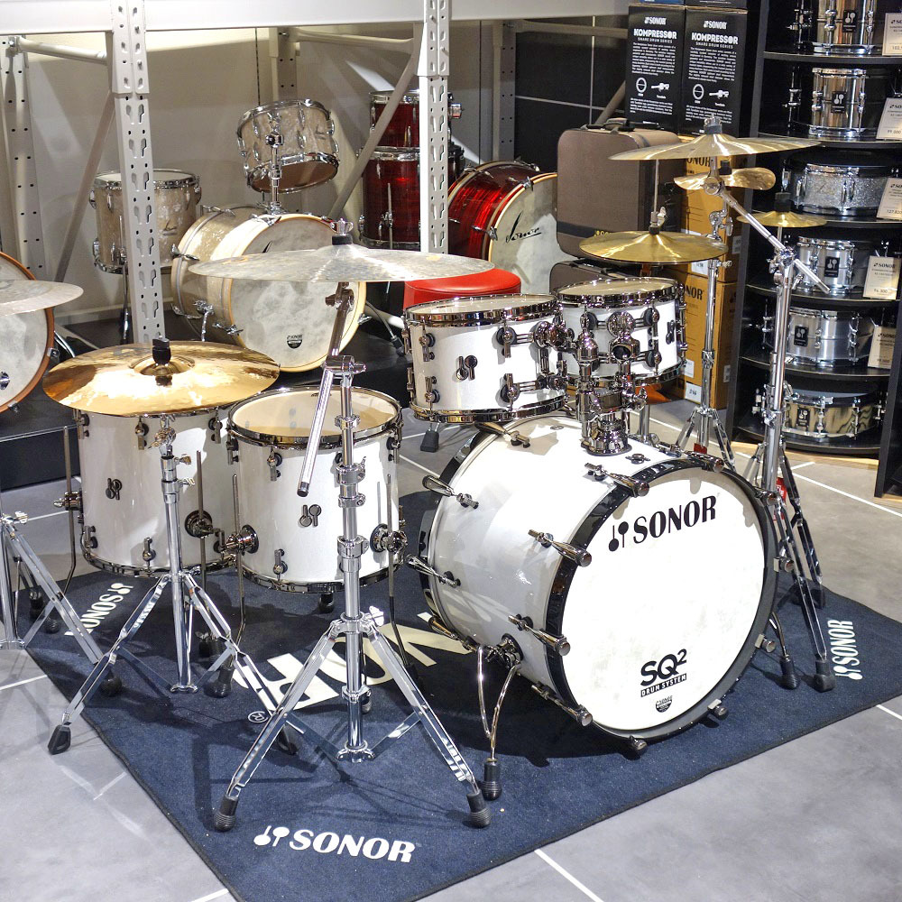 SONOR <br>SQ2 Series Custom Order Drum Set WHITE SPARKLE MAPLE