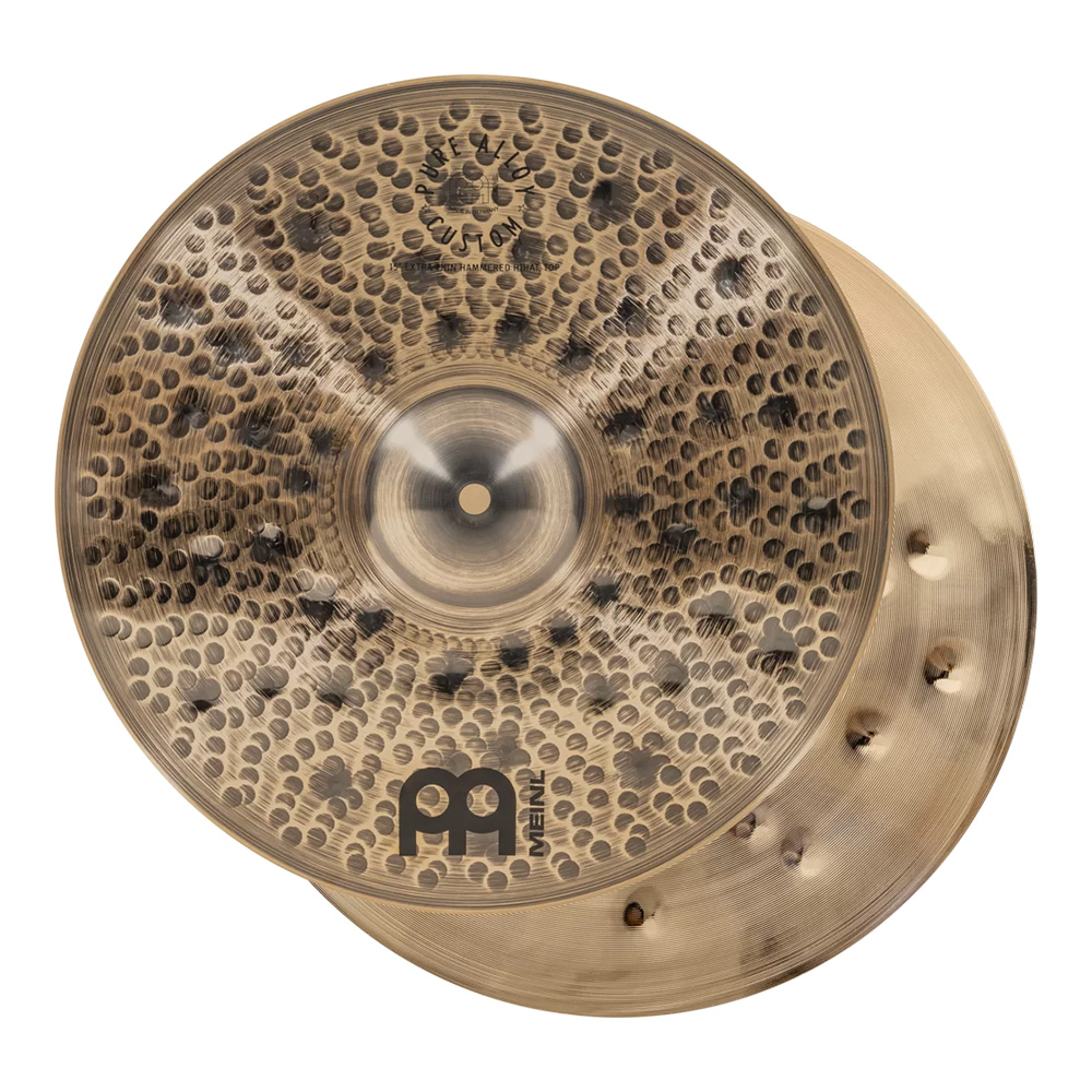 MEINL <br>15" Pure Alloy Custom Extra Thin Hammered Hihats [PAC15ETHH]