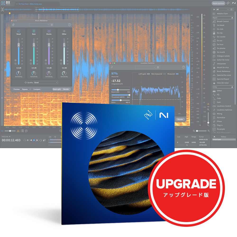 iZotope <br>RX 11 Standard: Upgrade from any previous version of RX Standard, RX Advanced, or RX Post Production Suite