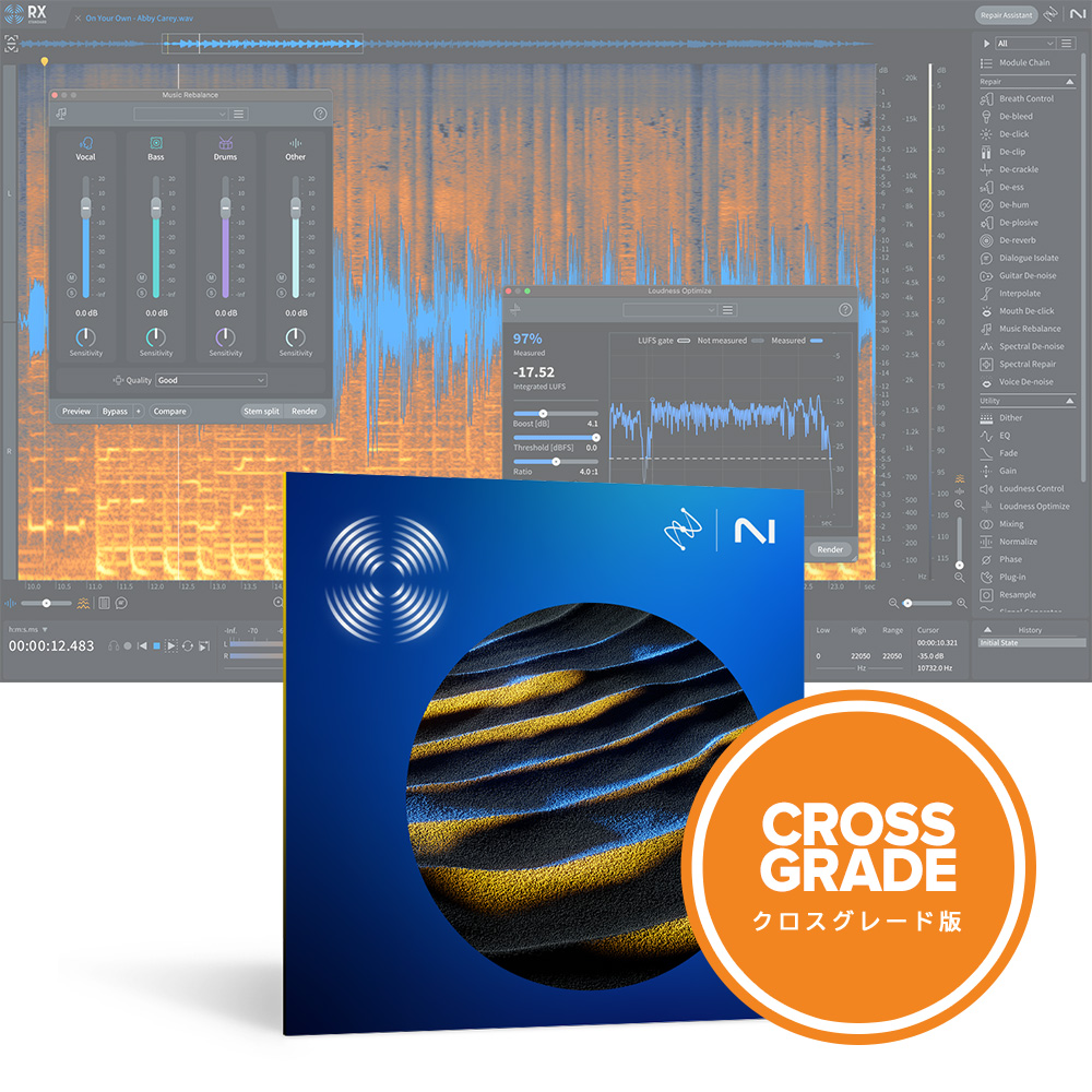 iZotope <br>RX 11 Standard: Crossgrade from any paid iZotope product