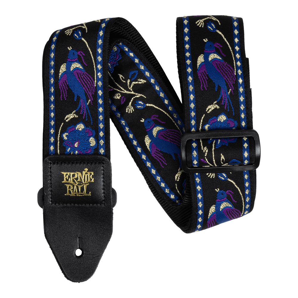 ERNIE BALL <br>#5371 Classic Jacquard Guitar/Bass Strap - Purple Pleasant Pheasant