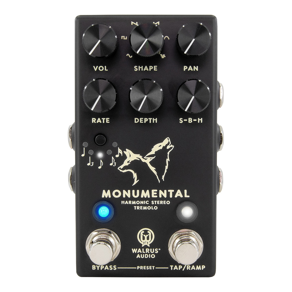 WALRUS AUDIO <br>Monumental Harmonic Stereo Tremolo / Black [WAL-MONUME #BK]