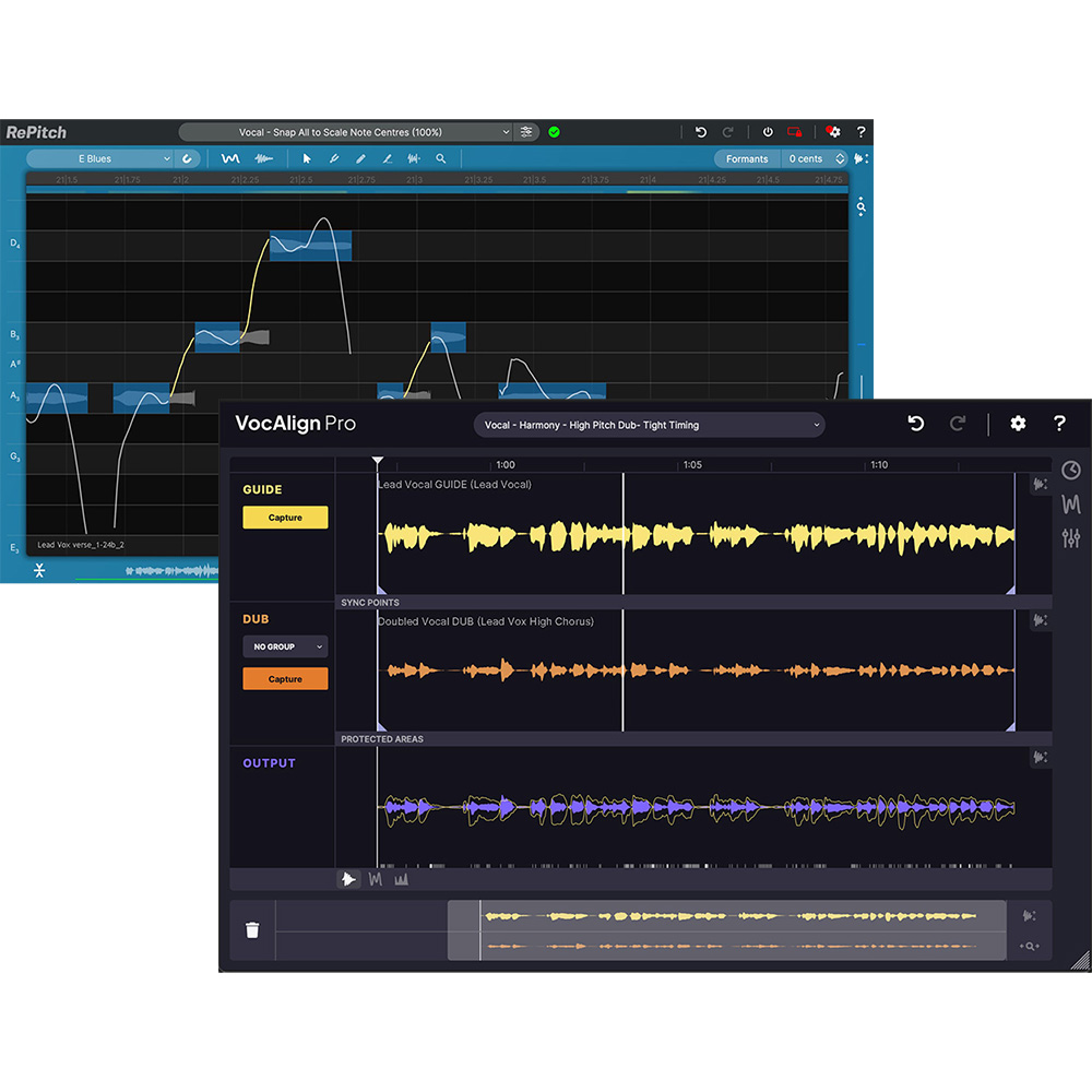 Synchro Arts <br>RePitch Standard and VocAlign Pro Bundle [REPITCH1-PLUS-V6P]