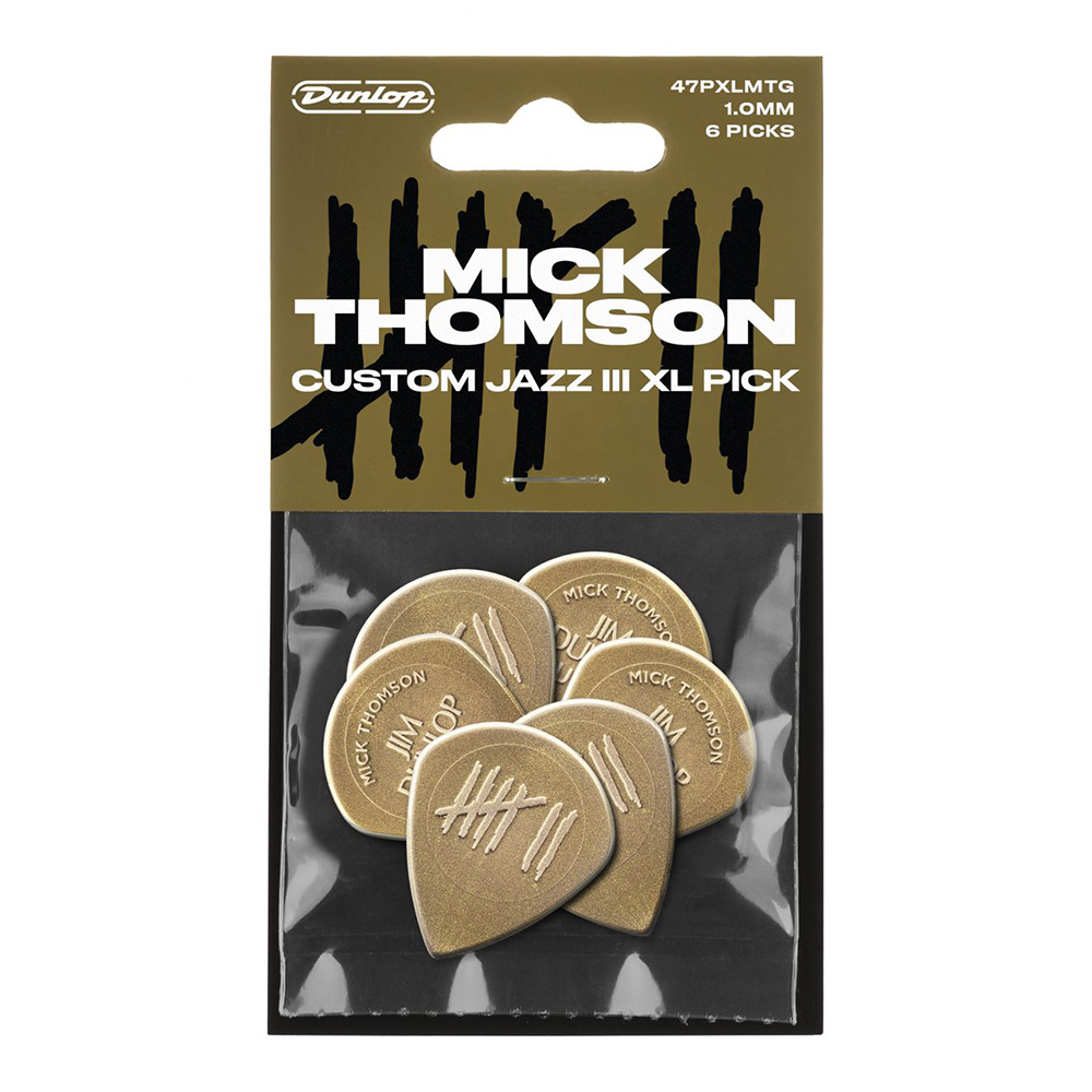 Jim Dunlop <br>47PXLMTG Mick Thomson Custom Jazz III XL Pick Players Pack