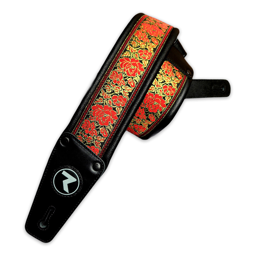 RAVEN STRAPS <br>Voodoo 3" Red Rose/Black