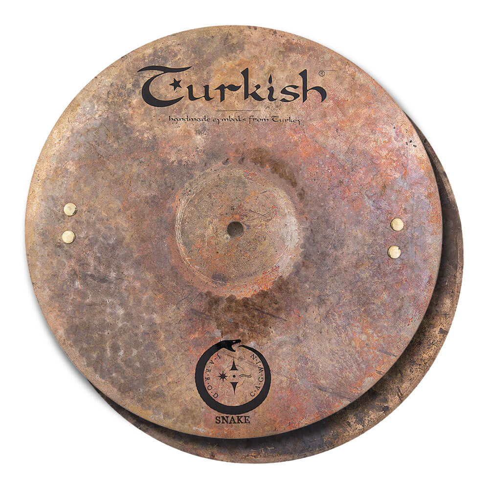 TURKISH <br>Jarrod Cagwin Soundscape Series Snake Hihat Pair 13" [TU-SN13H]