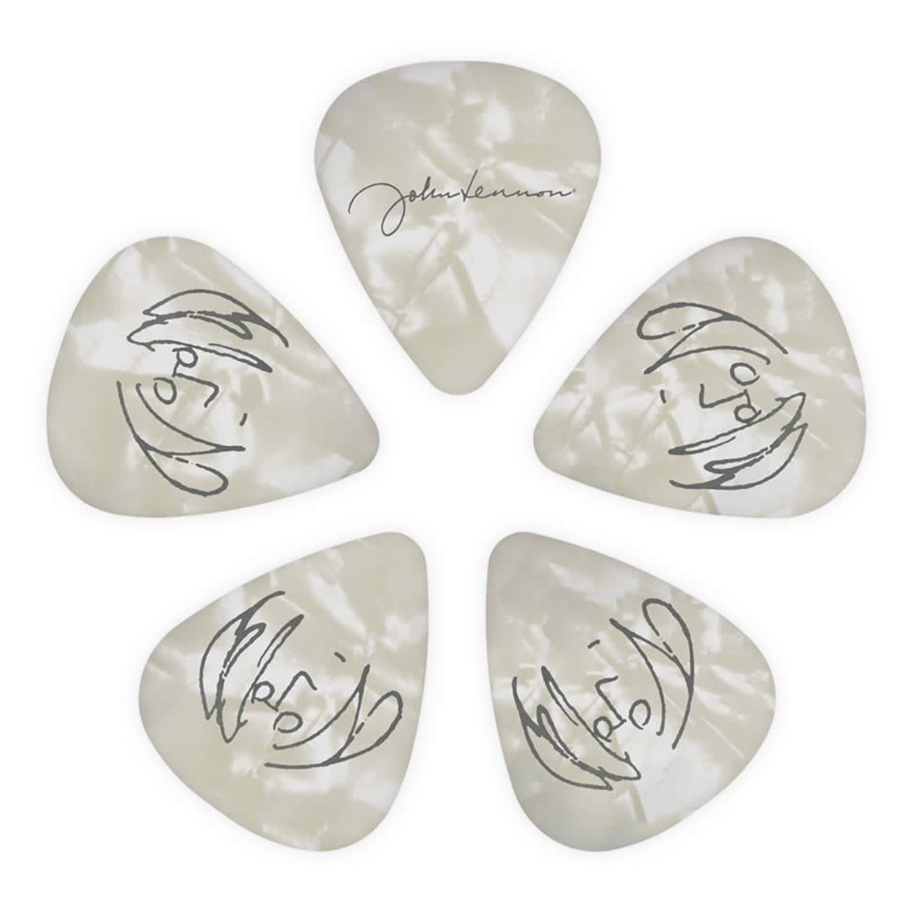 D'Addario <br>John Lennon Signature Guitar Picks / Medium Gauge (.70mm), 10-Pack [1CWH4-01JL]