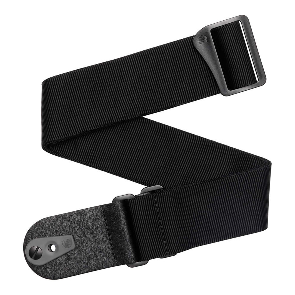 D'Addario <br>Pad Lock Guitar Strap, Black [50F06-RL]