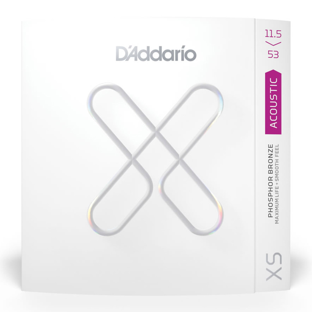 D'Addario <br>XSAPB11553 [XS Phosphor Bronze, Custom Light Plus 11.5-53]