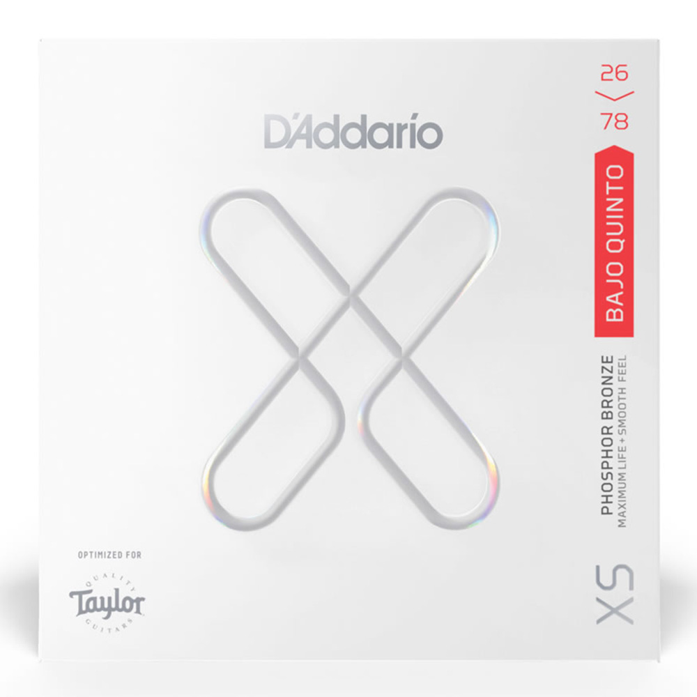 D'Addario <br>XSAPB2678 [XS Phosphor Bronze, Medium Taylor Bajo Quinto 26-78]