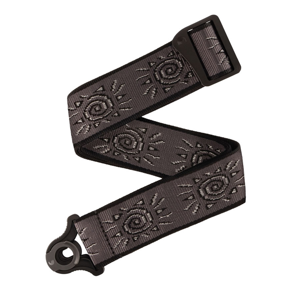 D'Addario <br>Auto Lock Vintage Planet Waves Suns Strap, Silver Suns [50BALPW03]