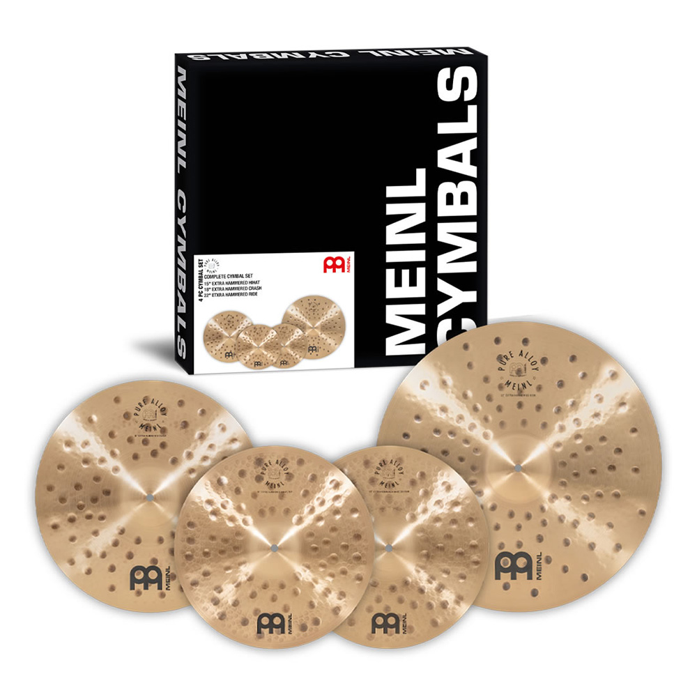 MEINL <br>Pure Alloy Extra Hammered Complete Cymbal Set [PA-CS1]
