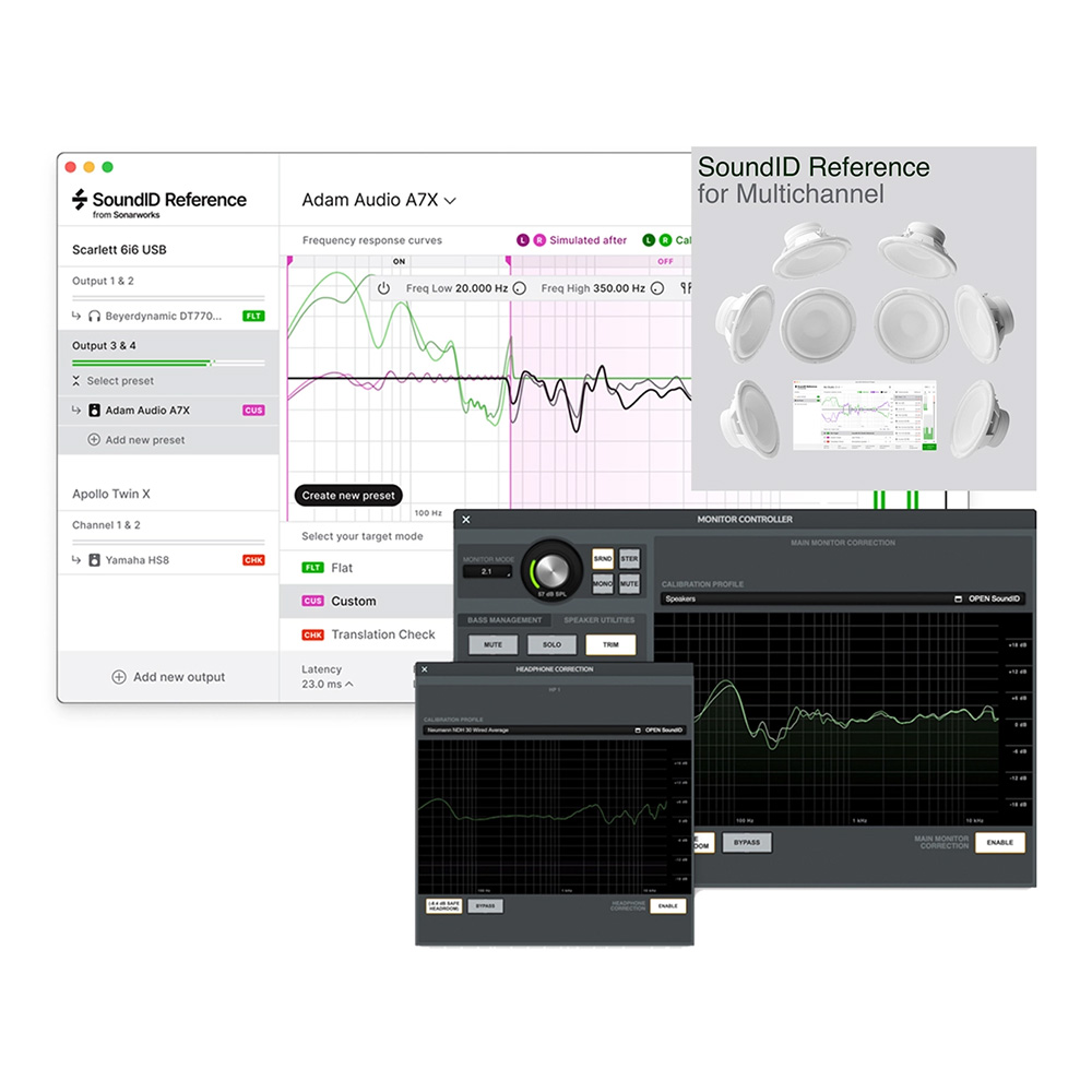 Sonarworks <br>SoundID Reference for Multichannel and Apollo Monitor Correction Add-on bundle