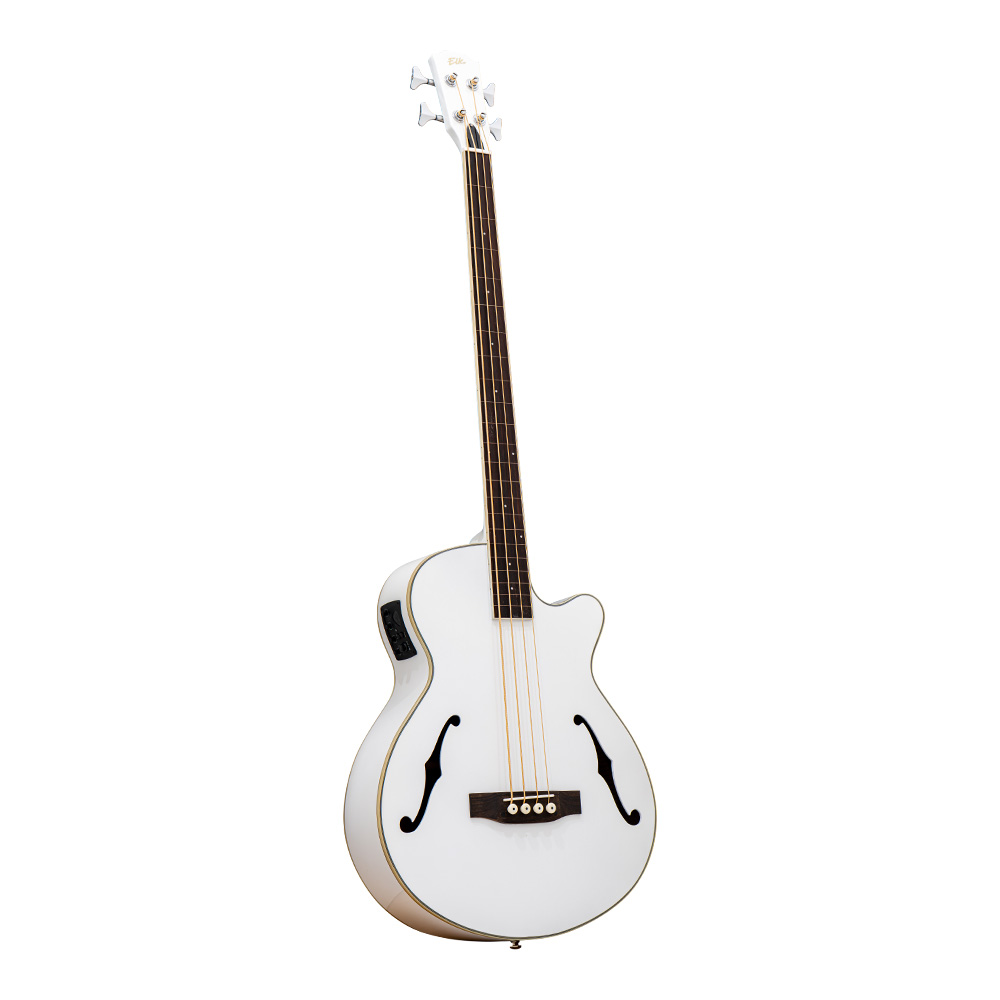 ELK <br>ACOBE 4 F-Hole Fretless White Sparkle