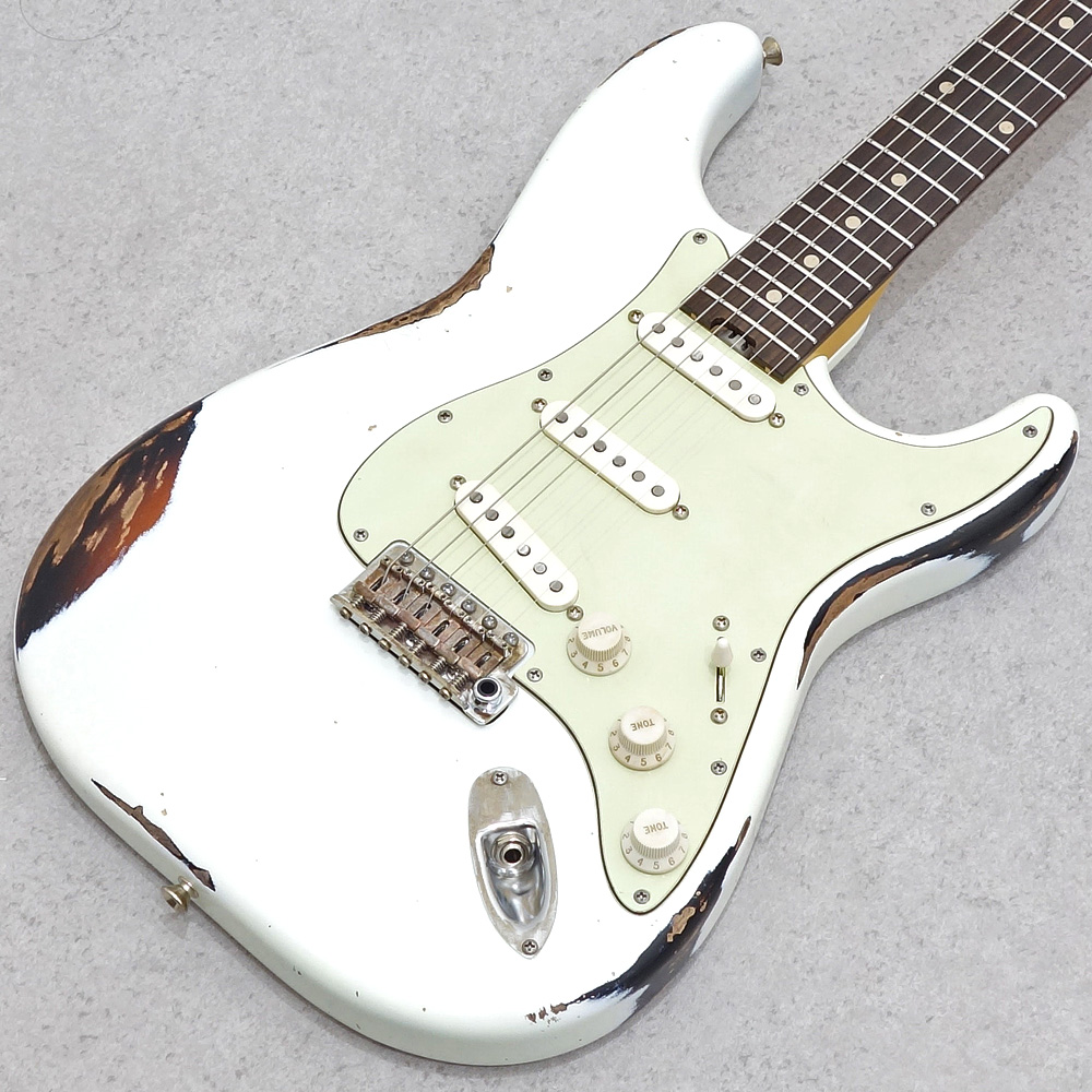 infinite <br>Trad Fullsize ST Multilayer Vintage White/3-Tone Sunburst Heavy Aged Alder All Lacquer