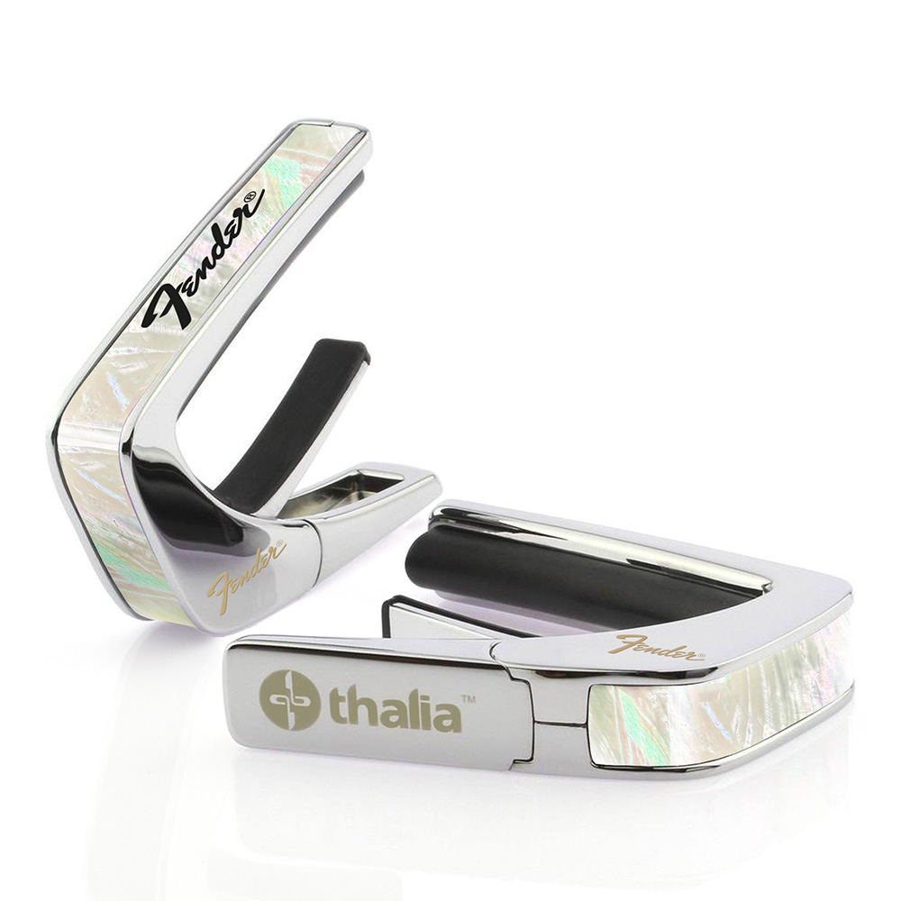 Thalia Capo <br>Fender License Model / White Mother Of Pearl w/Black Perine Logo / Chrome