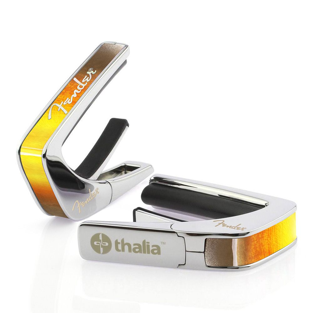 Thalia Capo <br>Fender License Model / Sunburst w/White Spaghetti Logo / Chrome