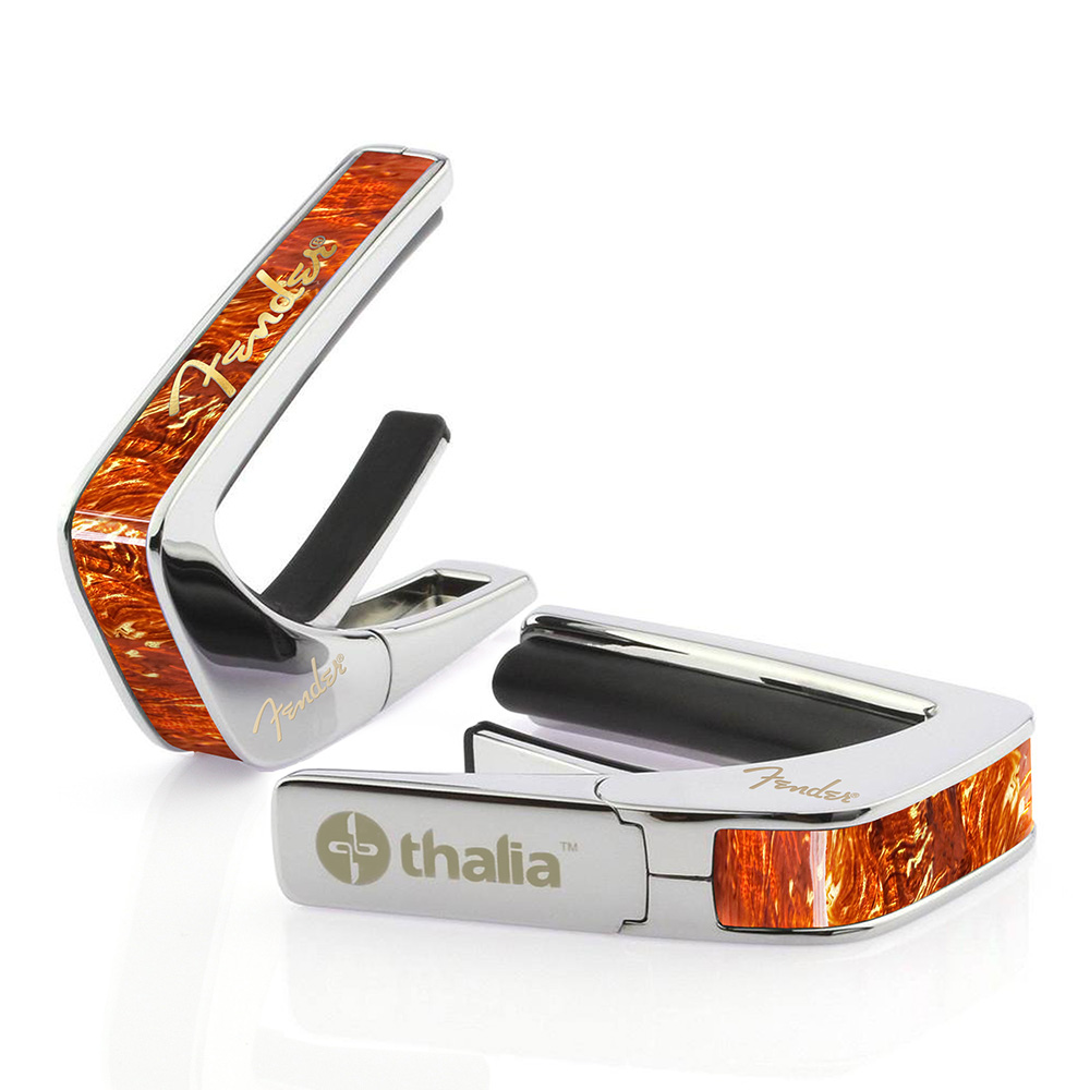 Thalia Capo <br>Fender License Model / Tortoise w/Gold Hot Stamp Spaghetti Logo / Chrome