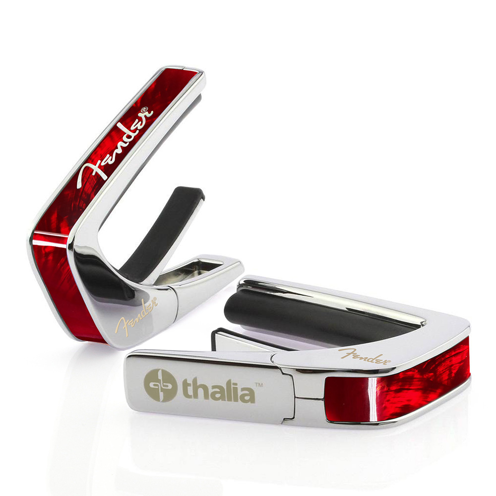 Thalia Capo <br>Fender License Model / Red Angel Wing w/White Spaghetti Logo / Chrome