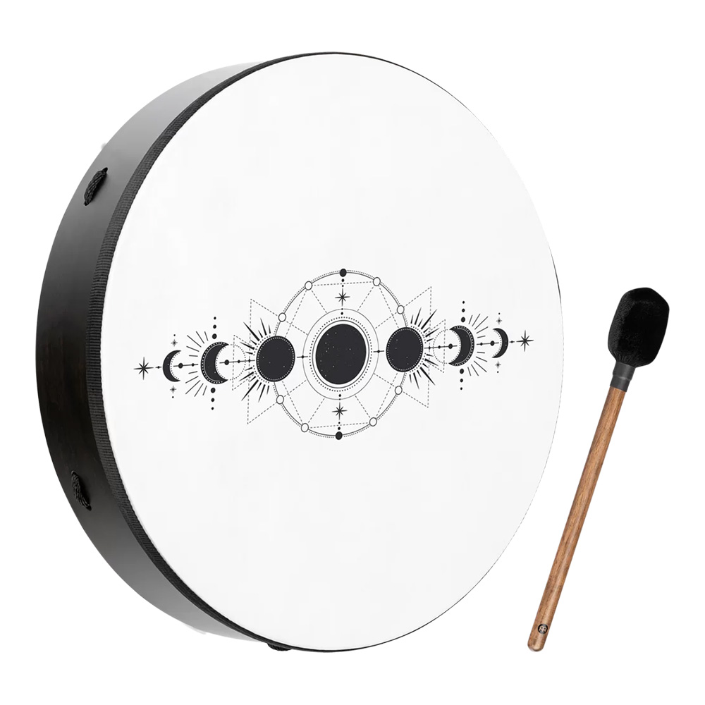 MEINL Sonic Energy <br>18" Ritual Drum, Moon Phases, True Feel Synthetic Head [RD18DWB-SH]