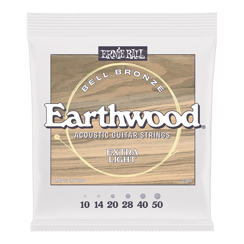ERNIE BALL <br>#2350 Earthwood Bell Bronze Extra Light 10-50