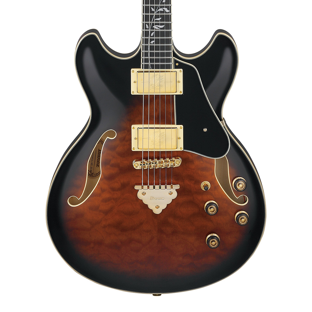 Ibanez <br>AS Artcore Expressionist AS93QMSP-DBS (Dark Brown Sunburst)