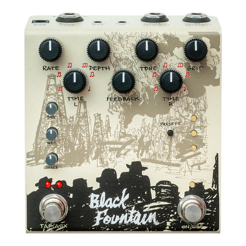 OLD BLOOD NOISE ENDEAVORS <br>Black Fountain Stereo / Cream [Oil Can Inspired Delay + More]