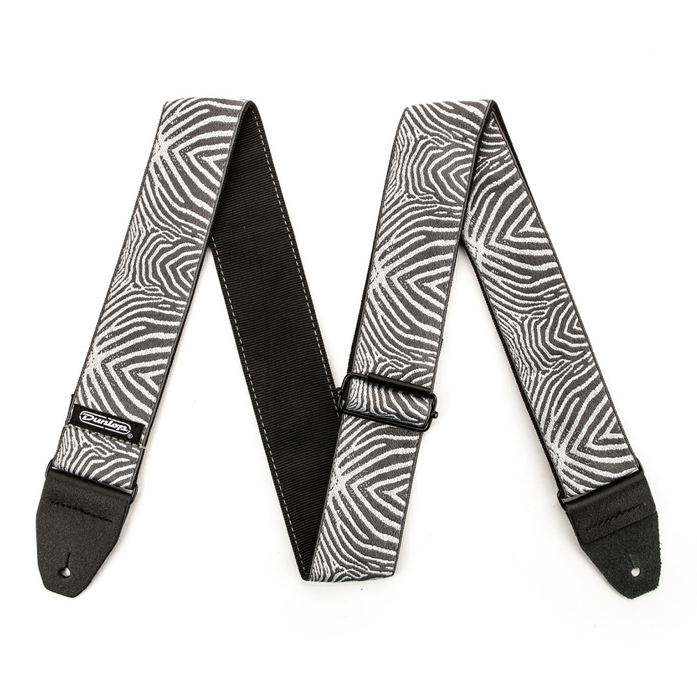 Jim Dunlop <br>JACQUARD ZEBRA CADABRA STRAP [D67-22]