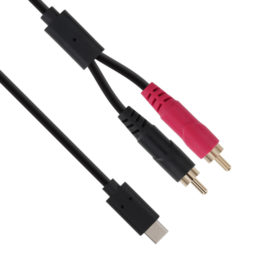 TRUE DYNA <br>TD-USB-RCA2 [USB TYPE-C x RCA svO (L, R) / 2m]