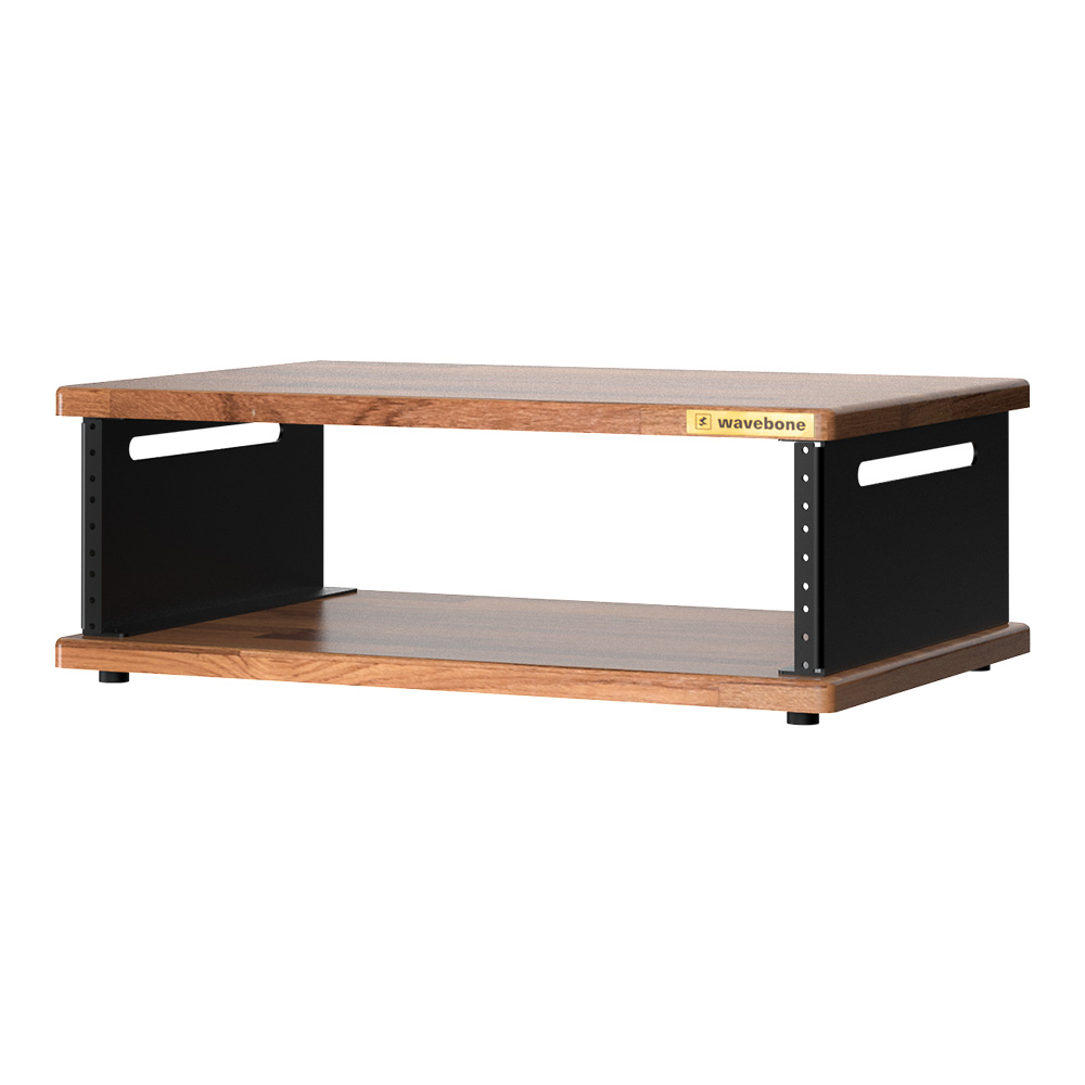 Wavebone <br>Stella Portable Rack Case-3U/Walnut