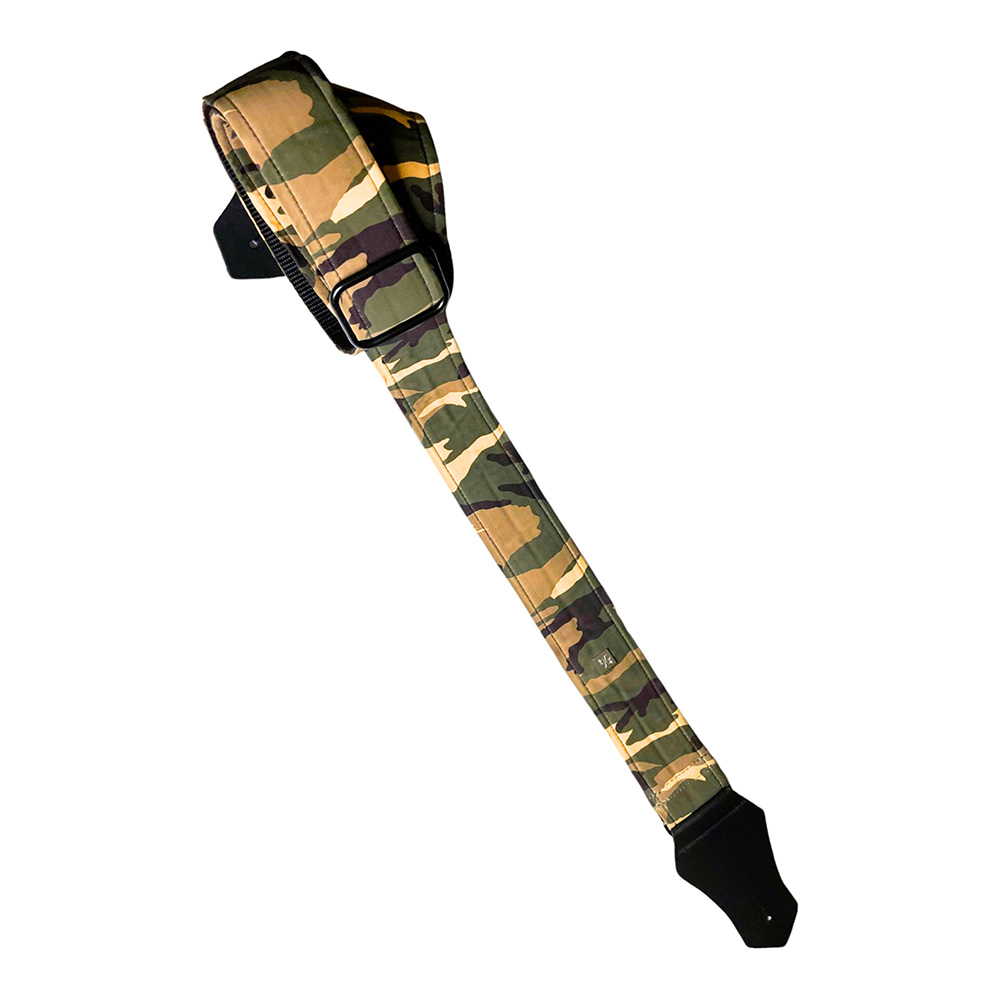 Get'm Get'm <br>Camo 2" Guitar Strap / Camo Green [00111631]