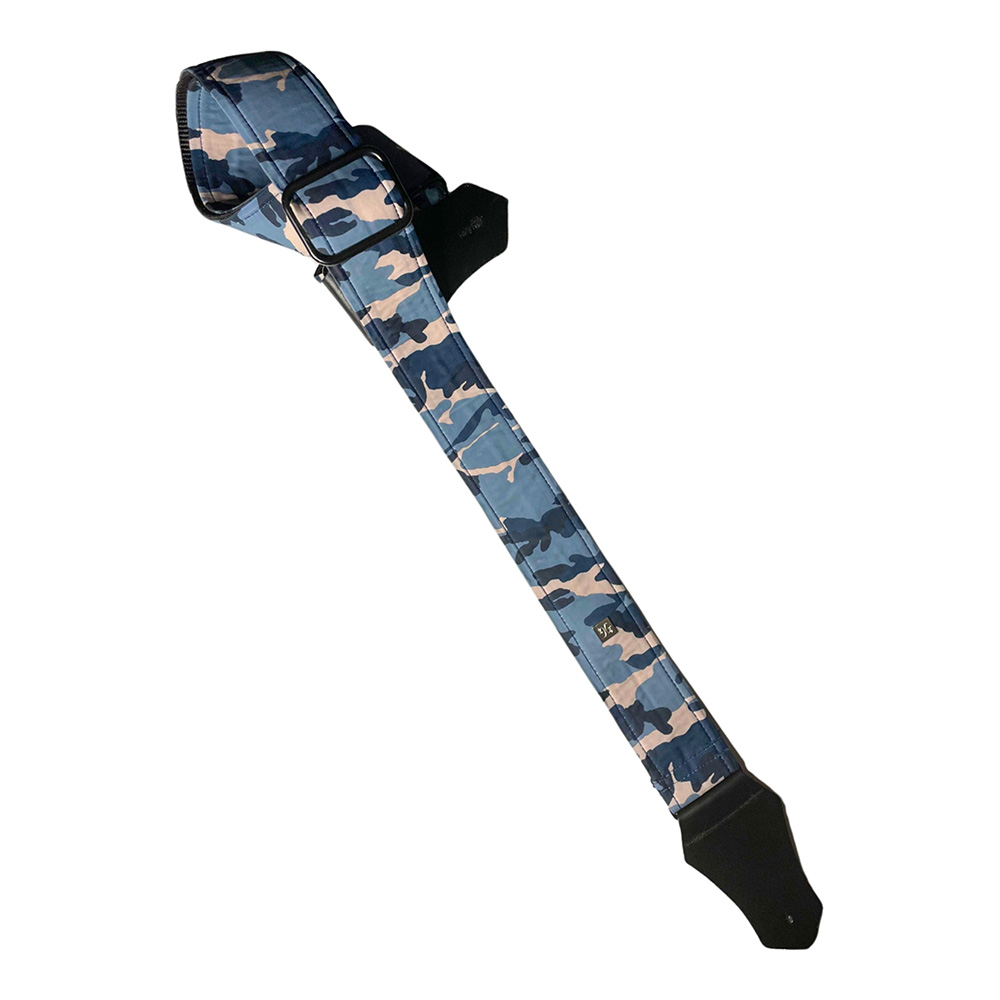 Get'm Get'm <br>Camo 2" Guitar Strap / Camo Blue [00111632]