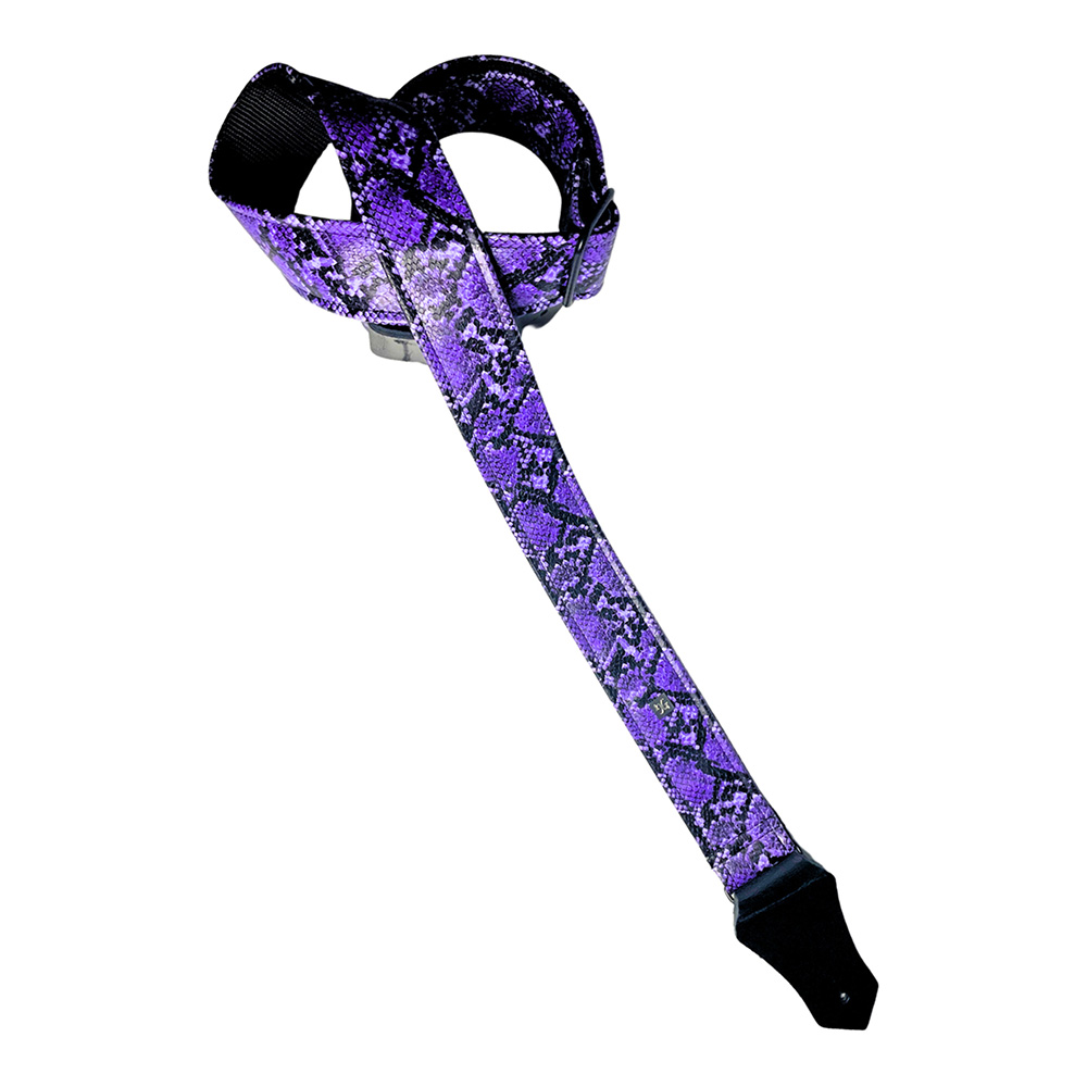 Get'm Get'm <br>Electric Snake 2" Guitar Strap / Purple Snake [00111628]