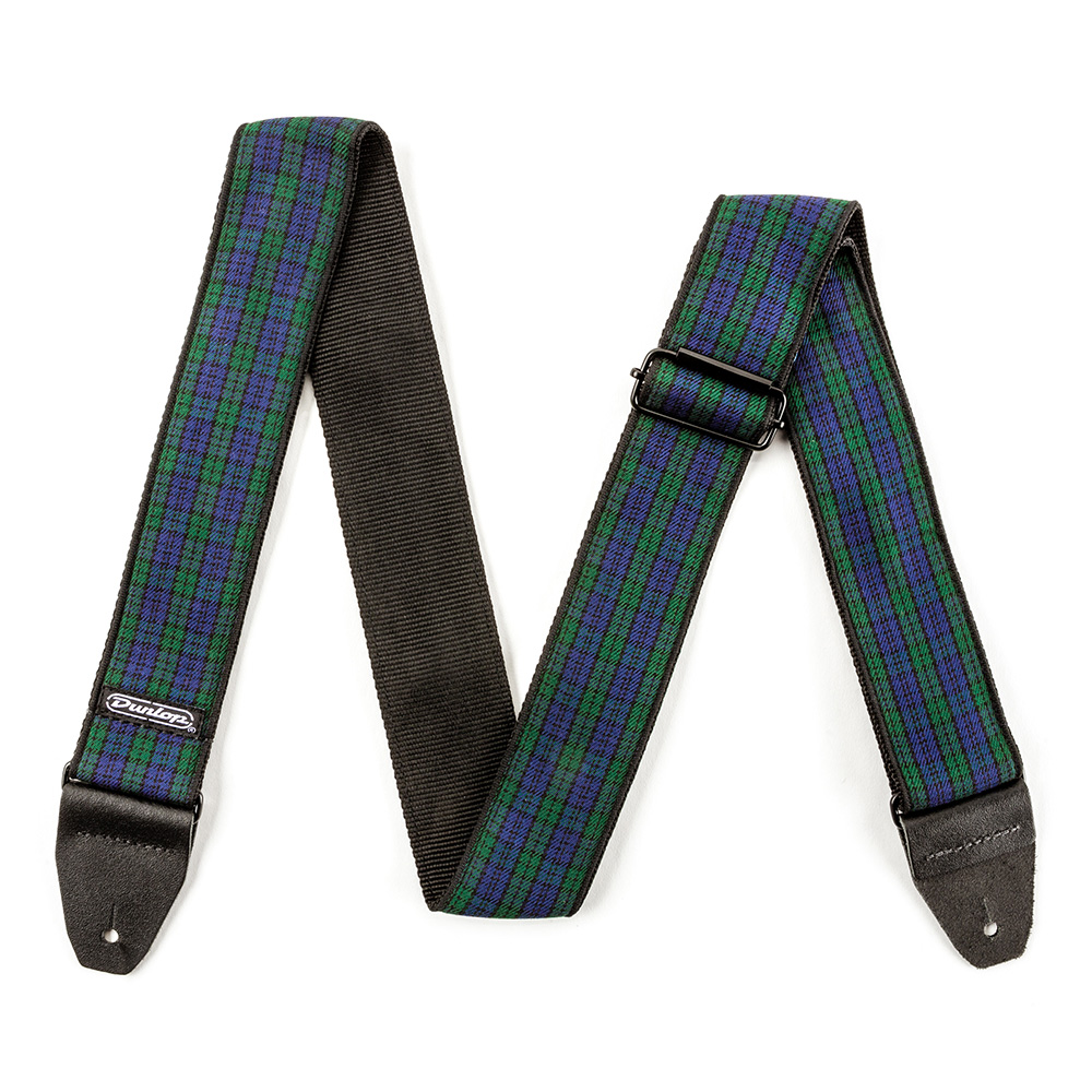 Jim Dunlop <br>JACQUARD BLACK WATCH PLAID STRAP [D67-31]
