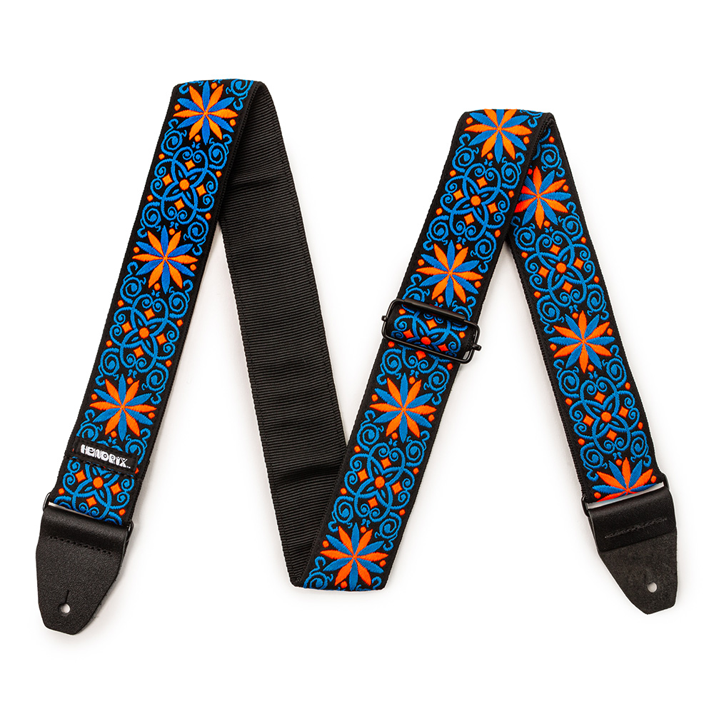 Jim Dunlop <br>JIMI HENDRIX BLACKLIGHT FILLMORE BLUE STRAP [JH25]