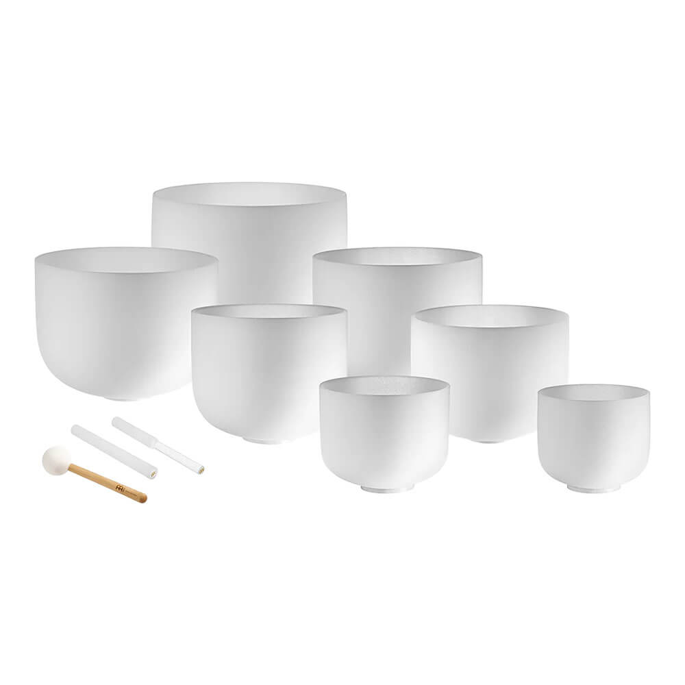 MEINL Sonic Energy <br>7-piece Crystal Singing Bowl Chakra Set, C, D, E, F, G, A, B [CSBSETCHA]