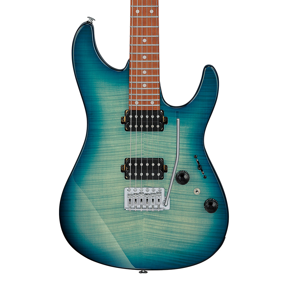 Ibanez <br>AZ Standard AZ24S1F-TXB (Transparent Turquoise Burst)