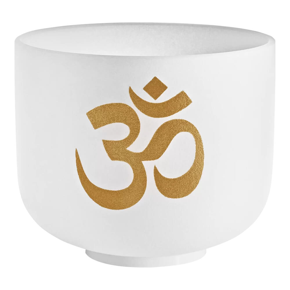 MEINL Sonic Energy <br>8" White-frosted Crystal Singing Bowl, Om 136.10 Hz [PCSB8OM]
