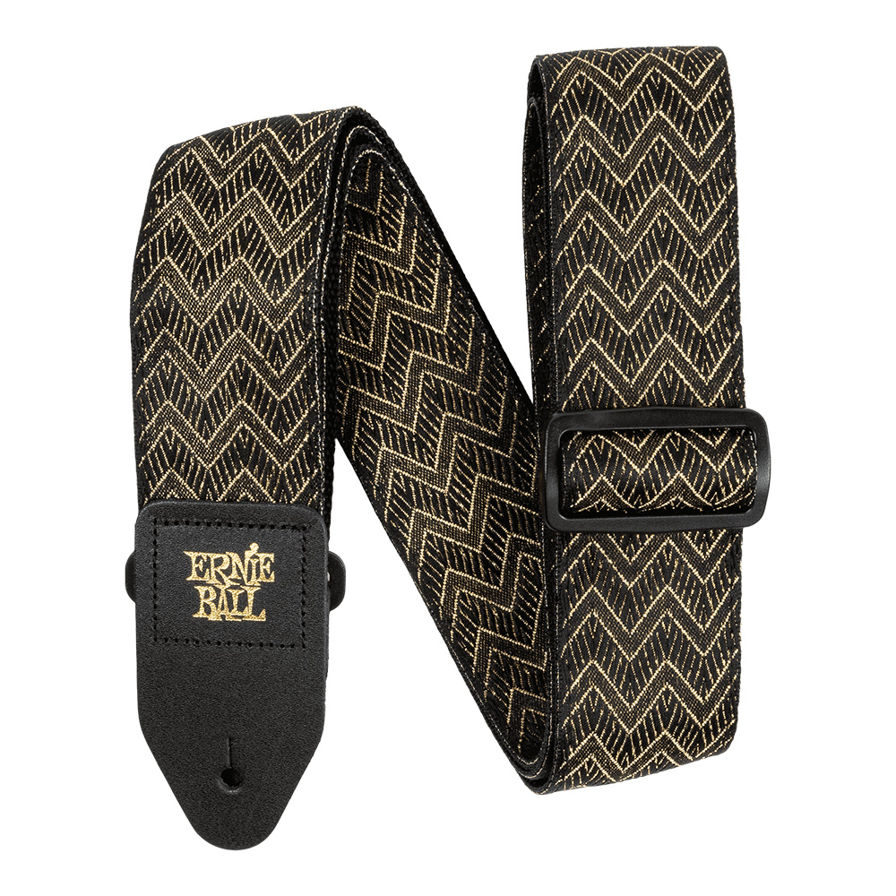 ERNIE BALL <br>#5626 Classic Jacquard Guitar/Bass Strap - Golden Waves
