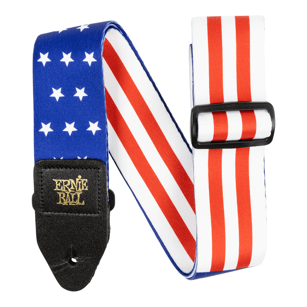 ERNIE BALL <br>#5631 Premium Guitar Strap/Bass Strap - Stars and Stripes