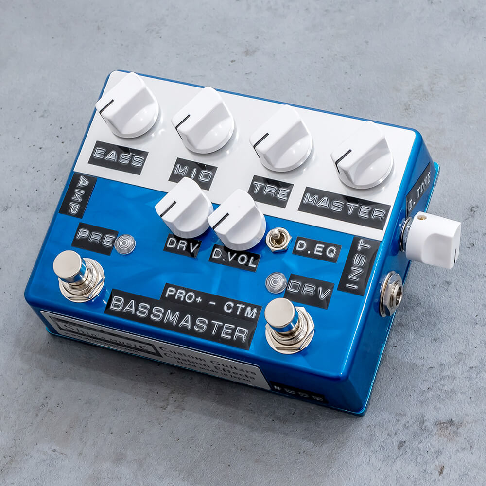 Shin's Music <br>Bass Master Preamp Pro+ D.EQ Switch Custom Blue Scratch