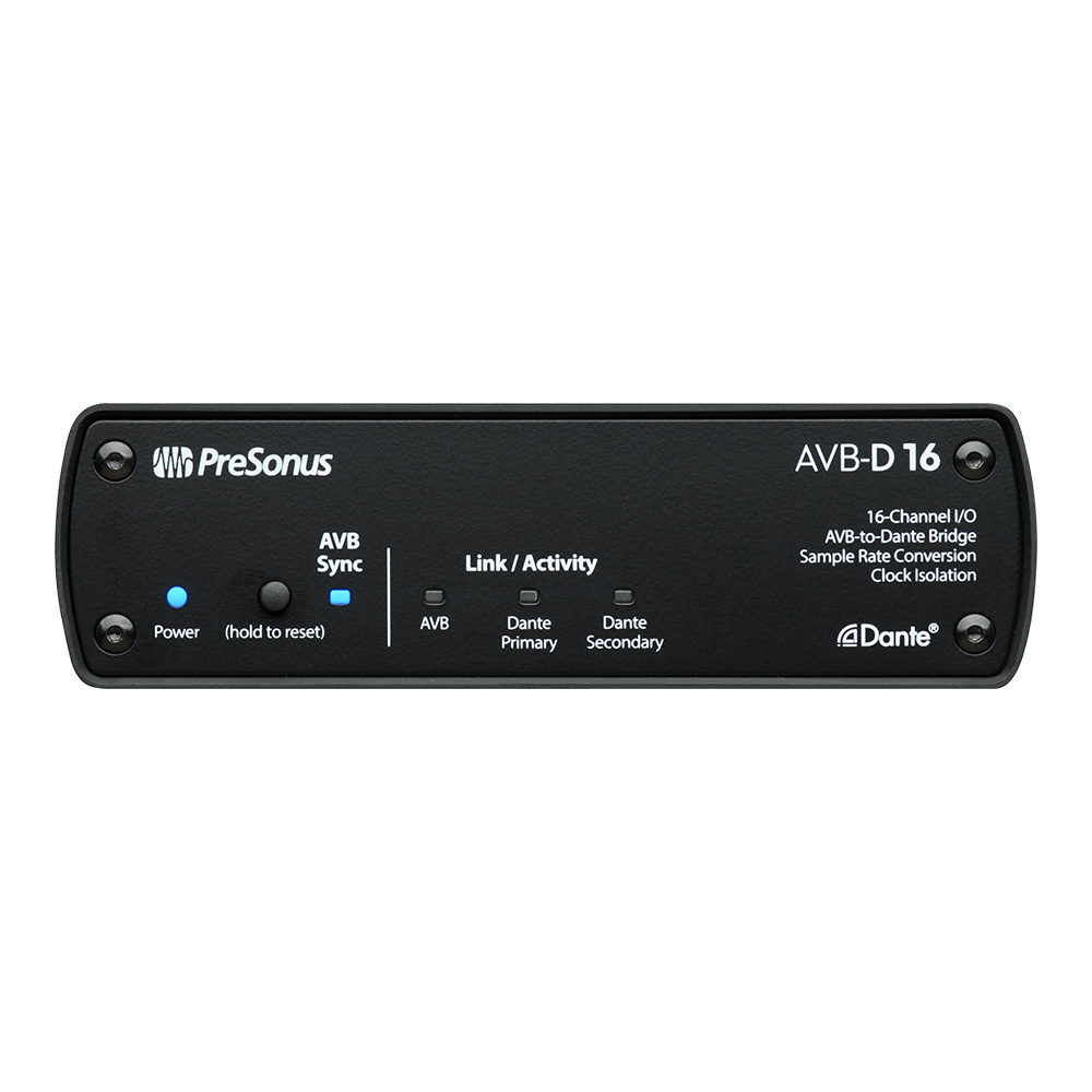 PreSonus <br>AVB-D16 16x16 AVB-to-Dante Bridge