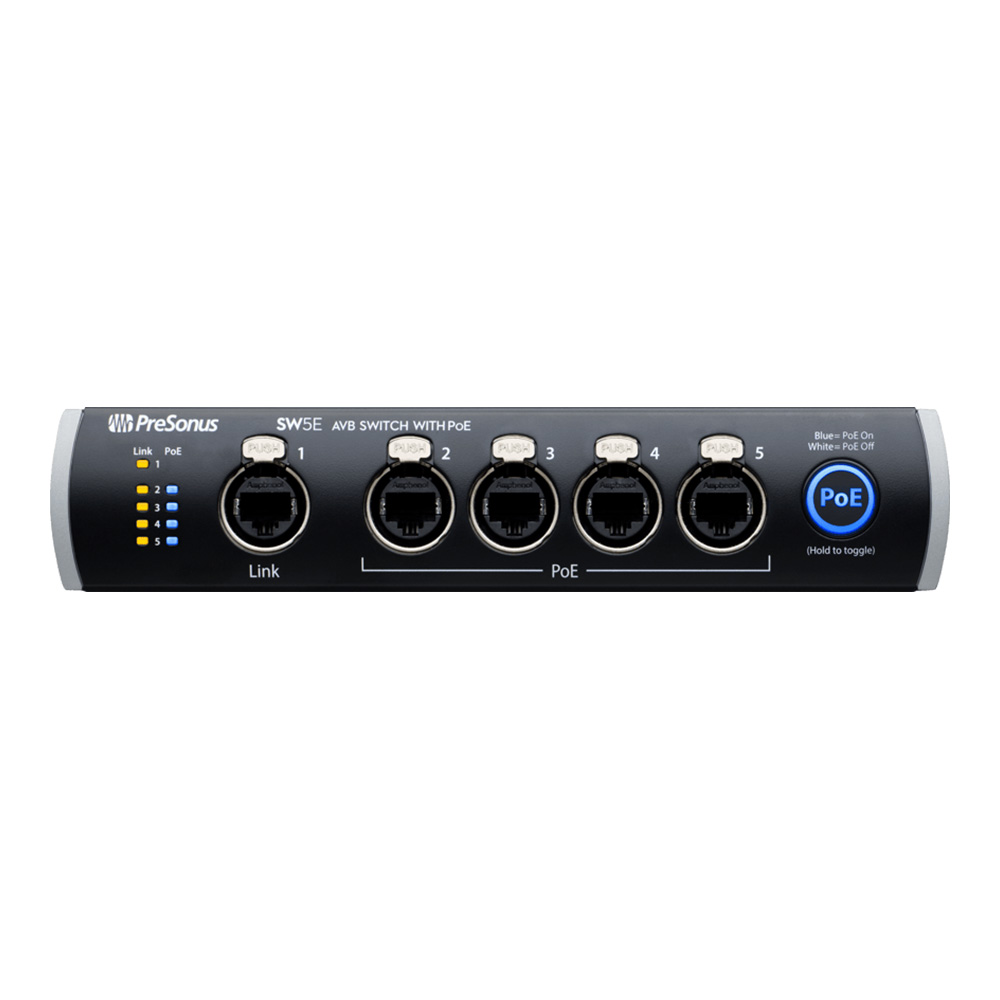 PreSonus <br>SW5E Network Switch and Bridge