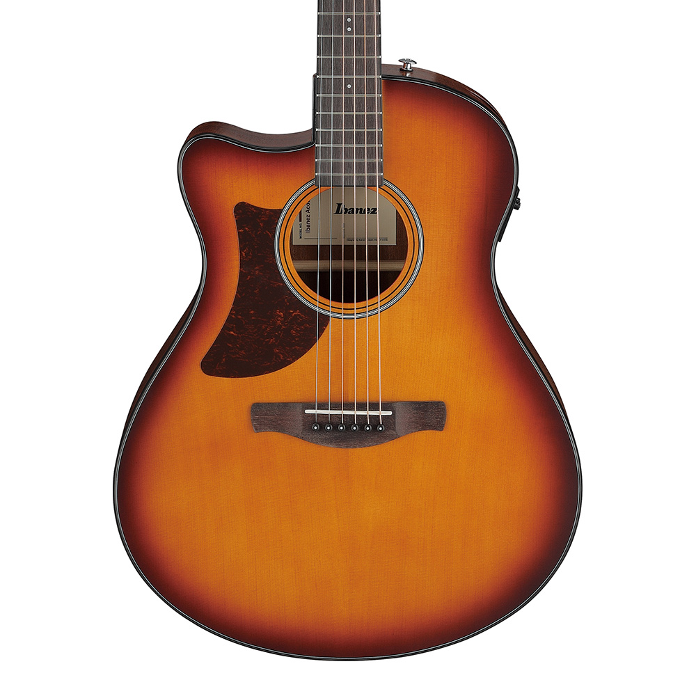 Ibanez <br>Advanced Auditorium AAM50LCE-OLB (Open Pore Light Brown Sunburst Top, Natural Open Pore Back and Sides)
