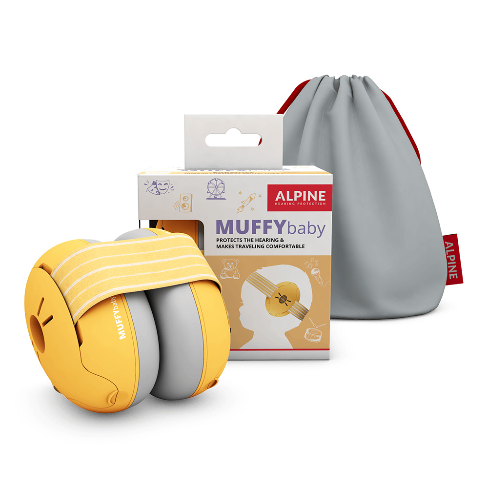 ALPINE HEARING PROTECTION <br>MUFFY BABY CLASSIC (Yellow)
