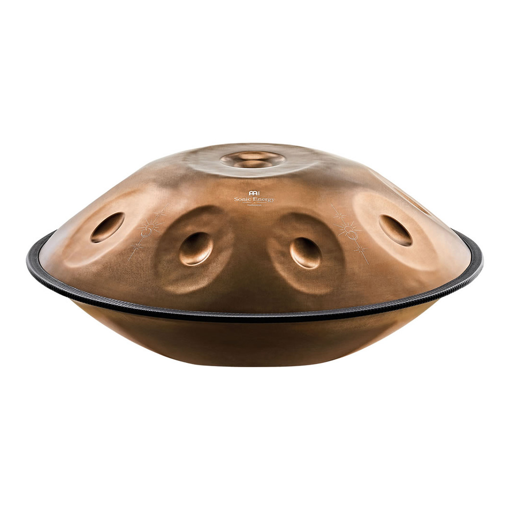 MEINL Sonic Energy <br>Sensory Handpan, Stainless Steel, Bb2 Amara, 9 Notes, 432 Hz, Vintage copper, Engraved design [HPSTL93CU]